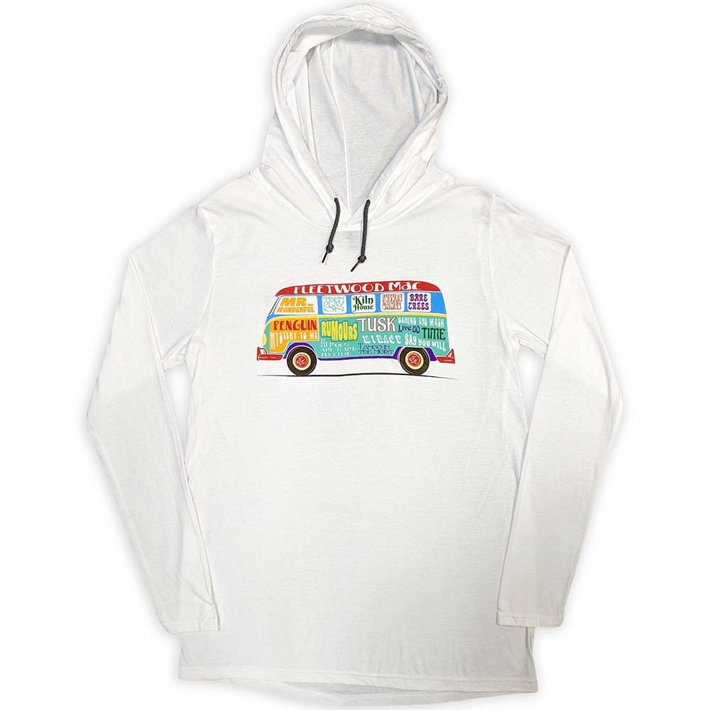 Fleetwood Mac - Albums Bus Lightweight Hoodie - M - White